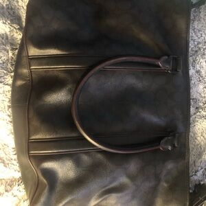 COACH Perry Business Large Tote Signature Dark Brown